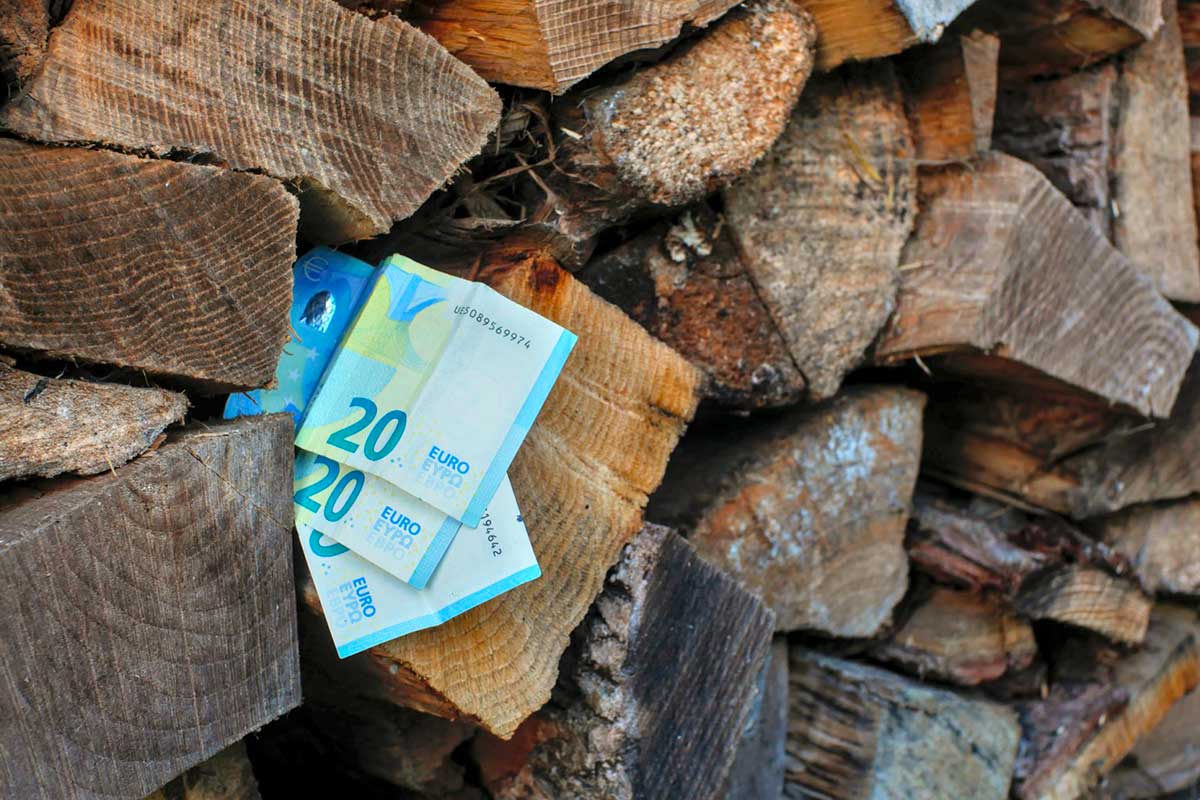 Le prix du bois pour se chauffer