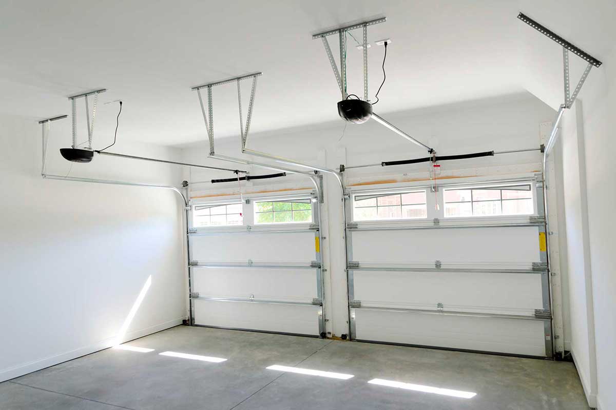 Double portes de garage électrique